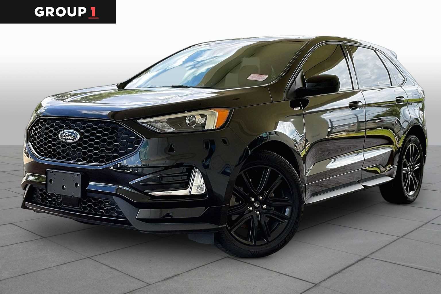 2022 Ford Edge ST-Line Agate Black Metallic at Tomball Ford