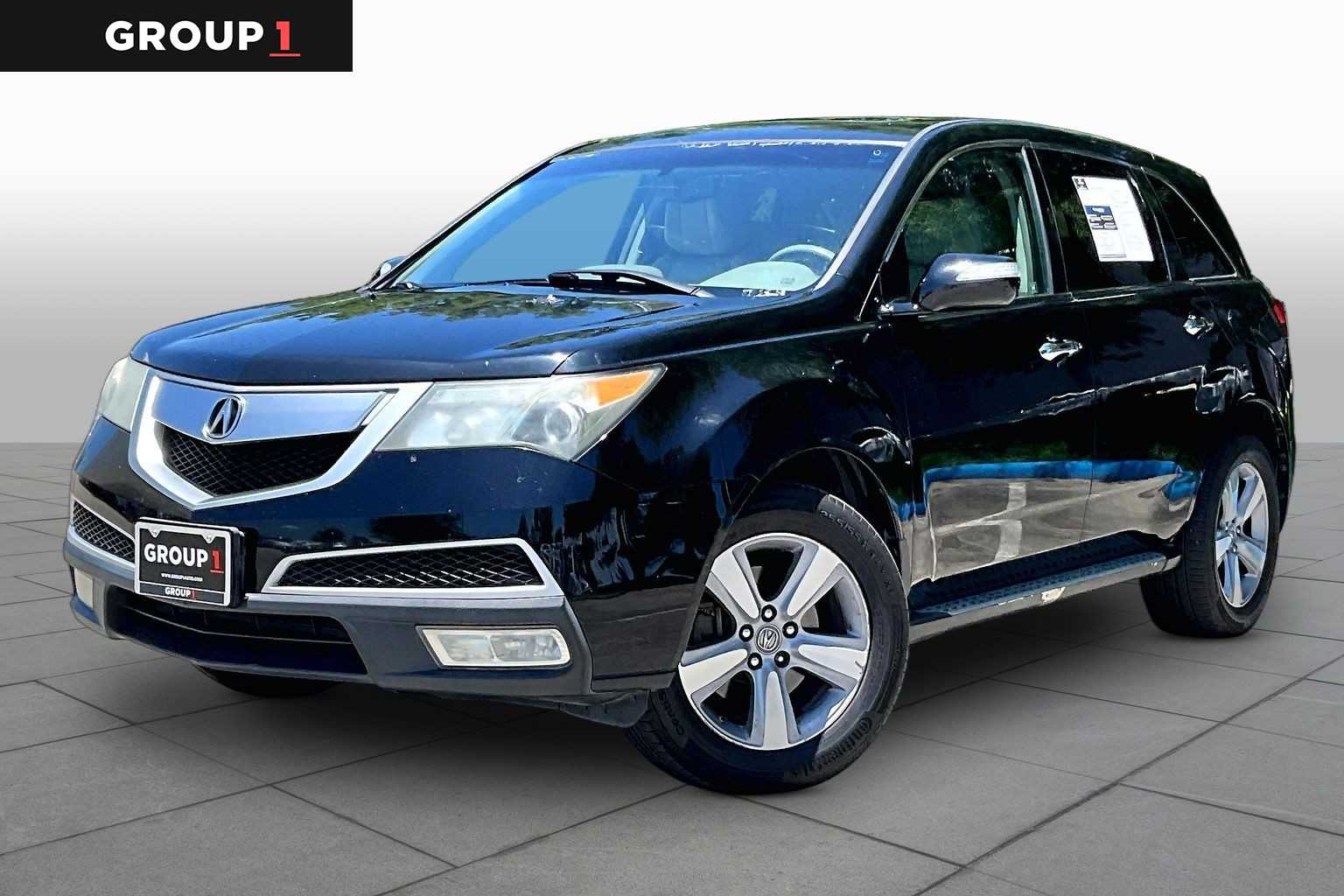 2012 Acura MDX Tech Pkg Crystal Black Pearl at Beck & Masten Kia