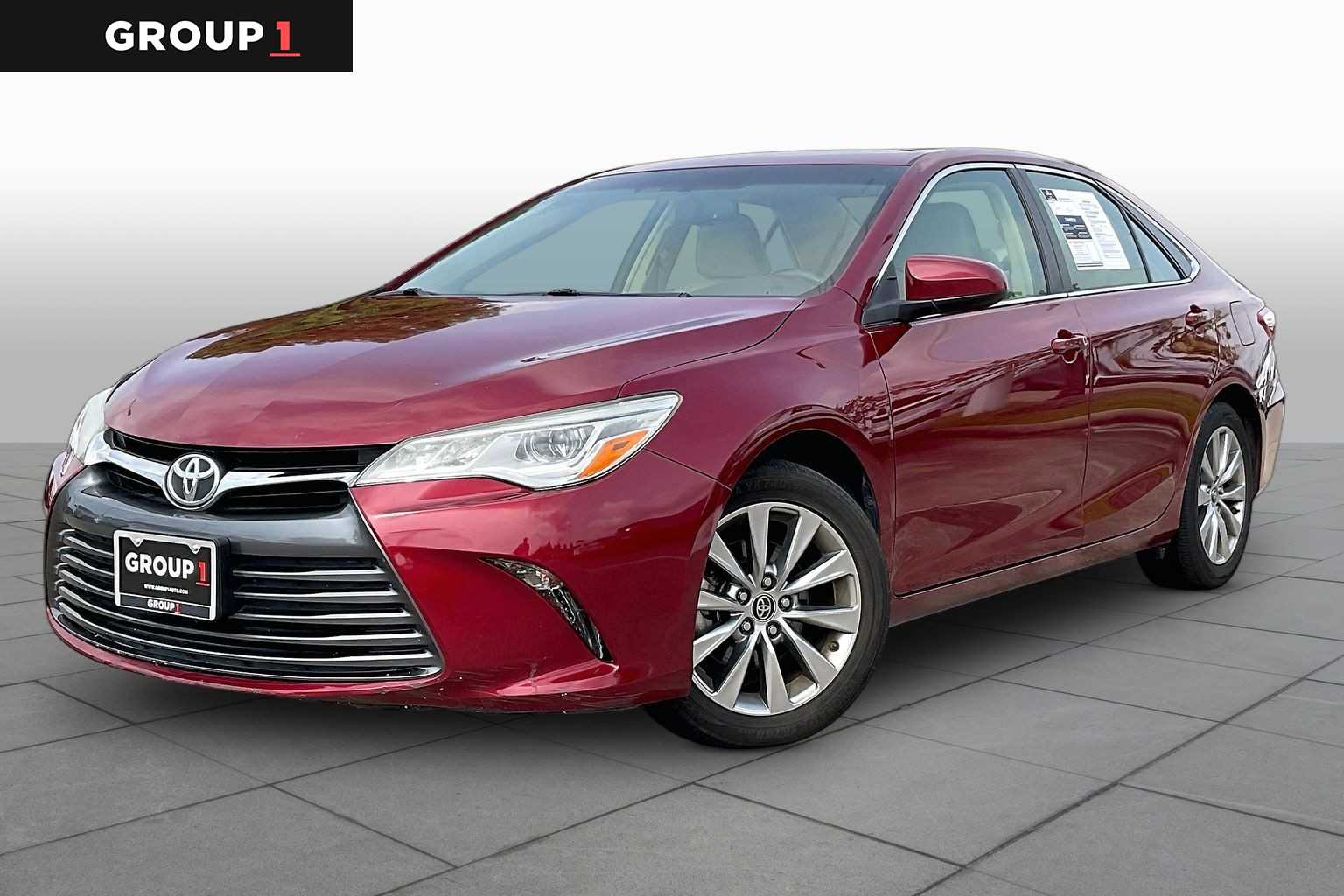 2015 Toyota Camry XLE Ruby Flare Pearl at Mac Haik Ford