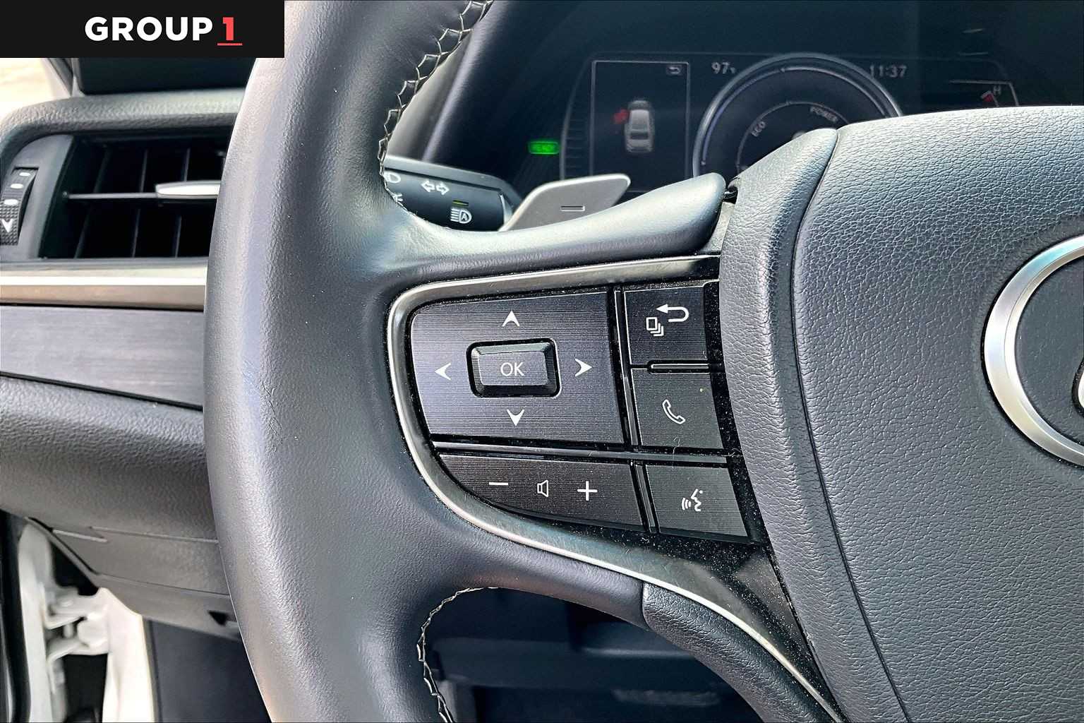 2021 Lexus ES 300h  Eminent White Pearl at Texan Dodge Chrysler Jeep Ram