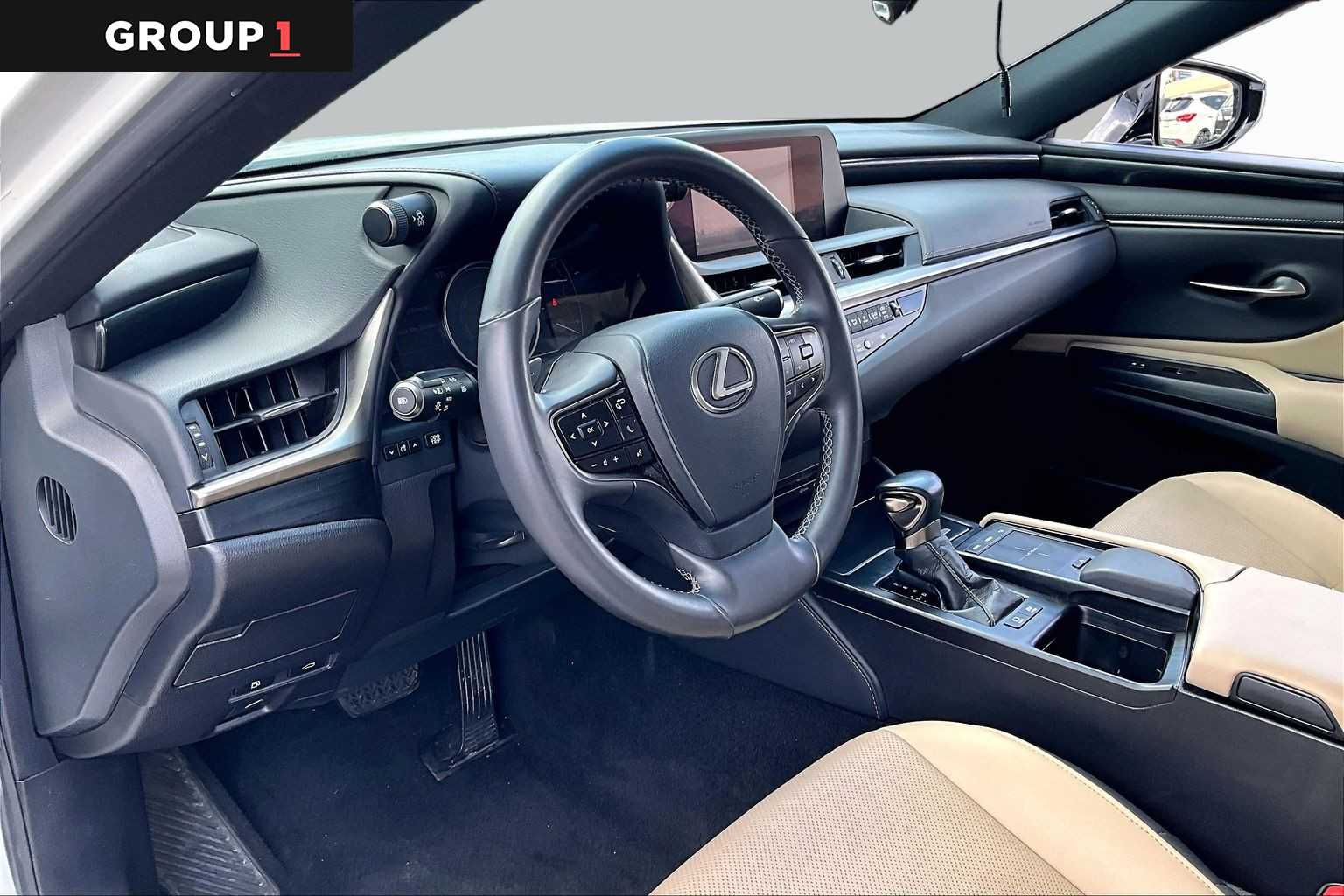 2021 Lexus ES 300h  Eminent White Pearl at Texan Dodge Chrysler Jeep Ram