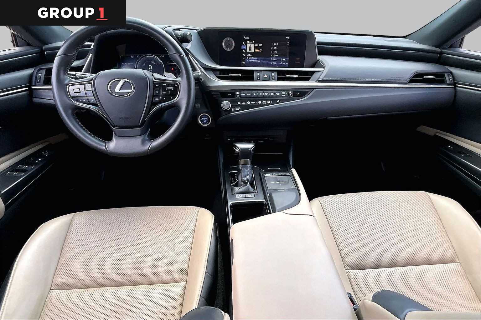 2021 Lexus ES 300h  Eminent White Pearl at Texan Dodge Chrysler Jeep Ram