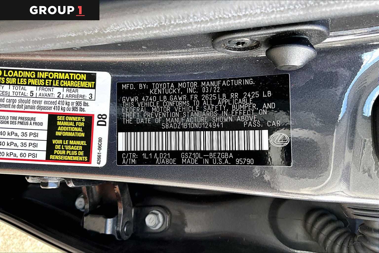 2022 Lexus ES  Cloudburst Gray at Lexus Southwest Houston