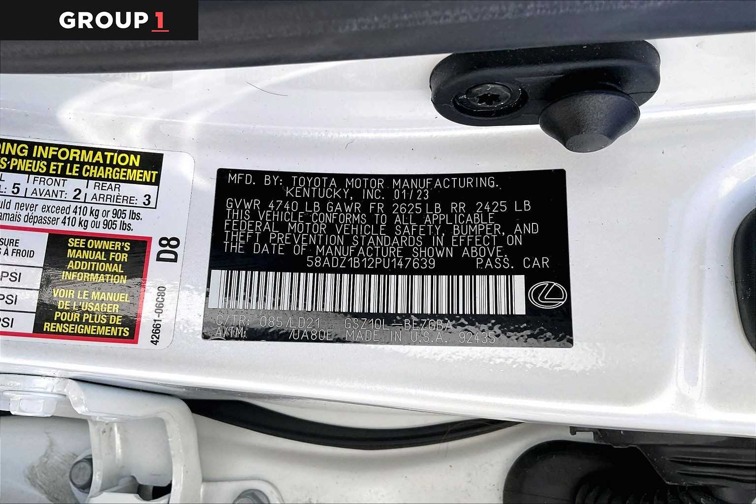 2023 Lexus ES  Eminent White Pearl at Lexus Southwest Houston