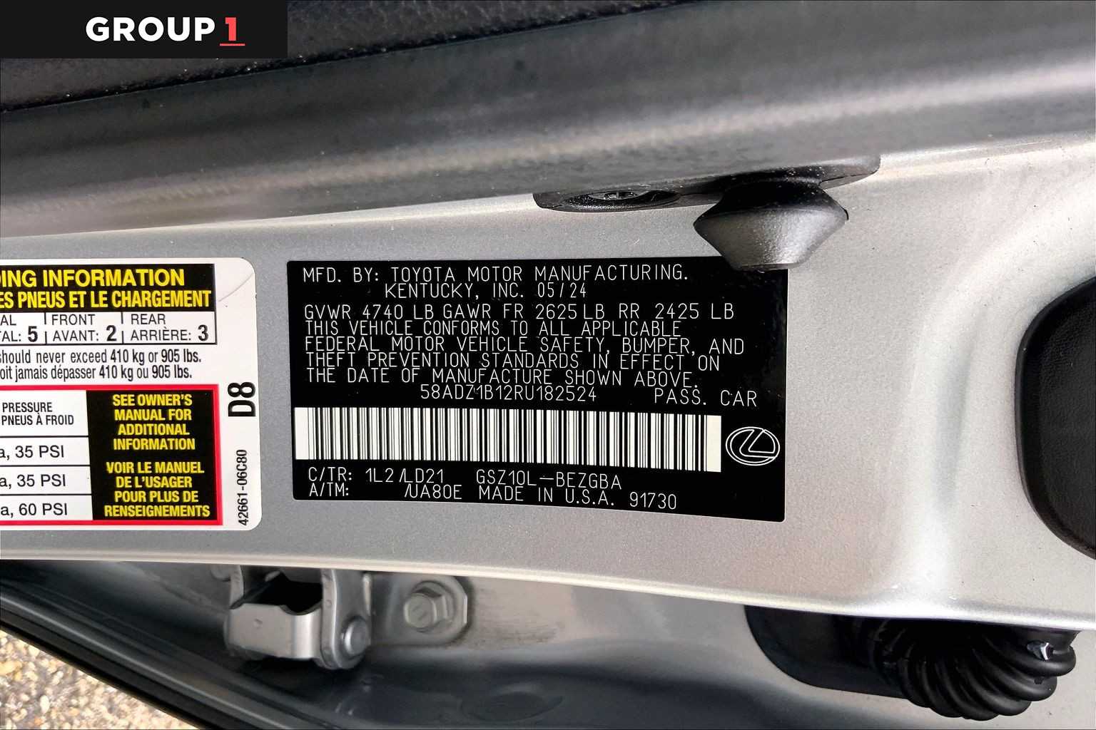 2024 Lexus ES 350  Iridium at Lexus Southwest Houston