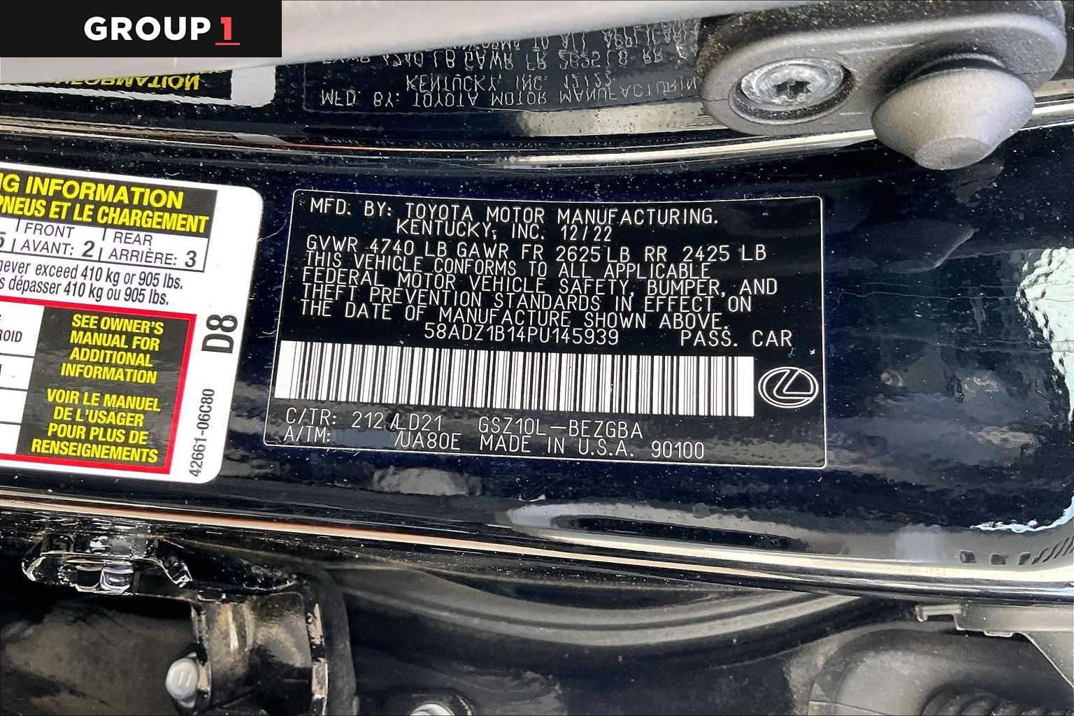 2023 Lexus ES  Obsidian at Lexus of Clear Lake