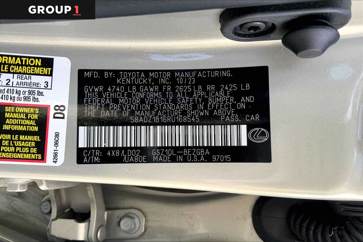 2024 Lexus ES 350  Moonbeam Beige Metallic at Lexus Southwest Houston