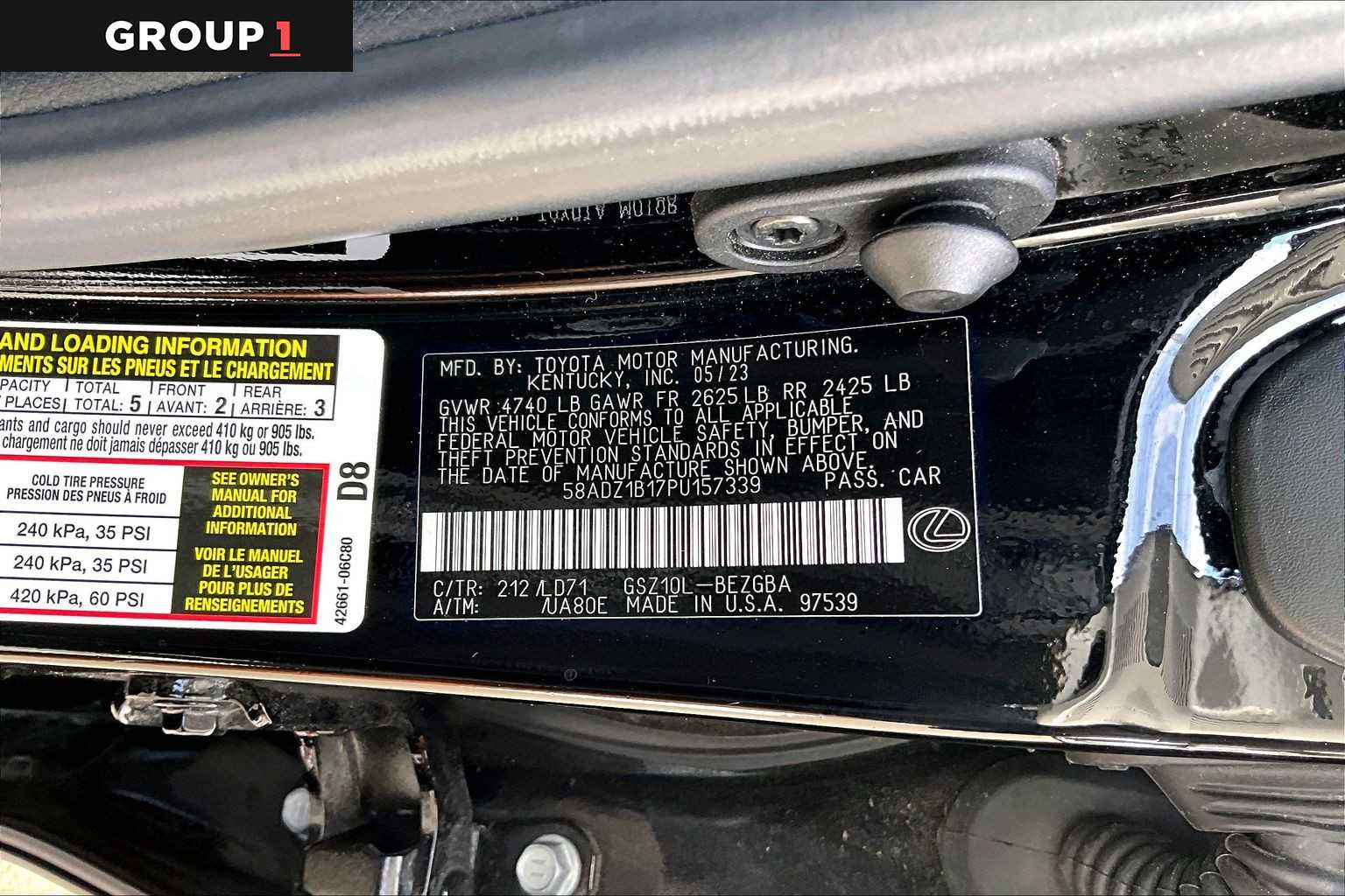 2023 Lexus ES  Obsidian at Lexus Southwest Houston