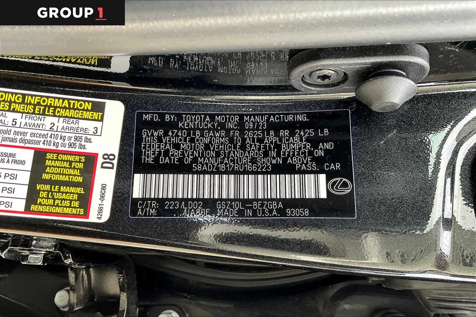 2024 Lexus ES  Caviar at AutoNation Chrysler Jeep Dodge Ram Spring