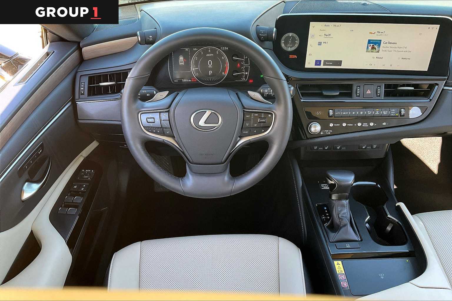 2023 Lexus ES 350  Eminent White Pearl at Group 1 Toyota Southwest