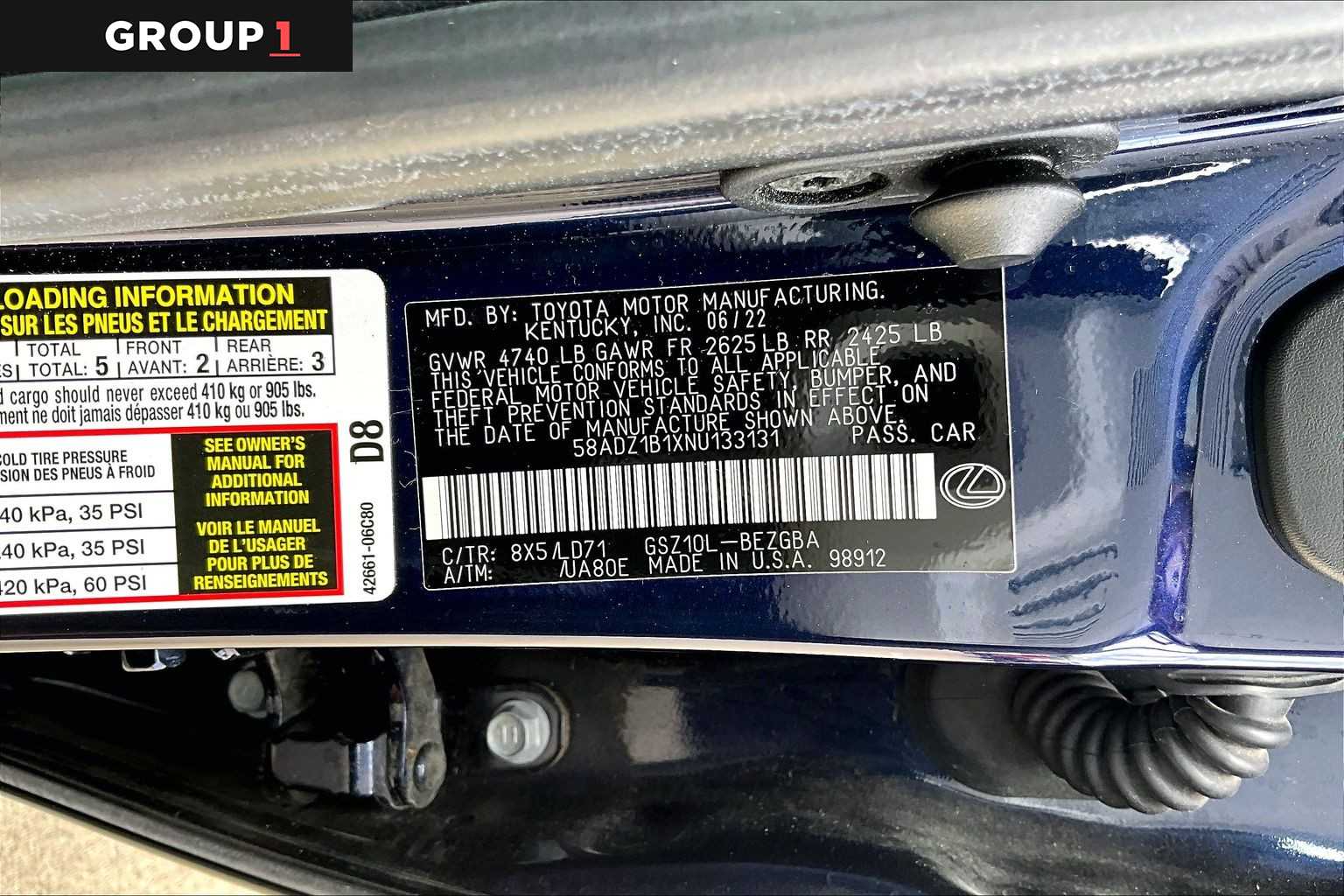 2022 Lexus ES 350 photo 34 of 34