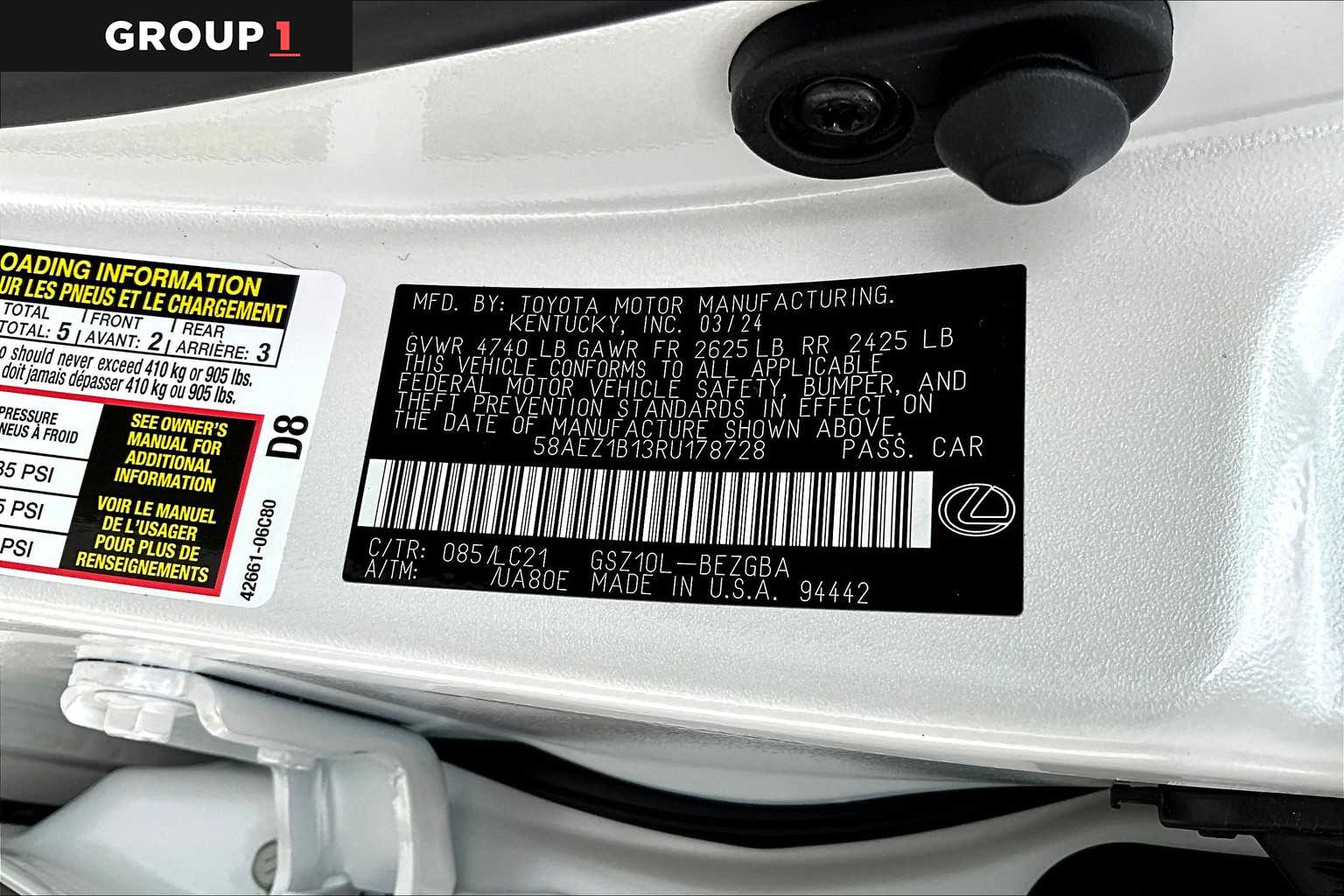 2024 Lexus ES Luxury  Eminent White Pearl at Lexus Southwest Houston