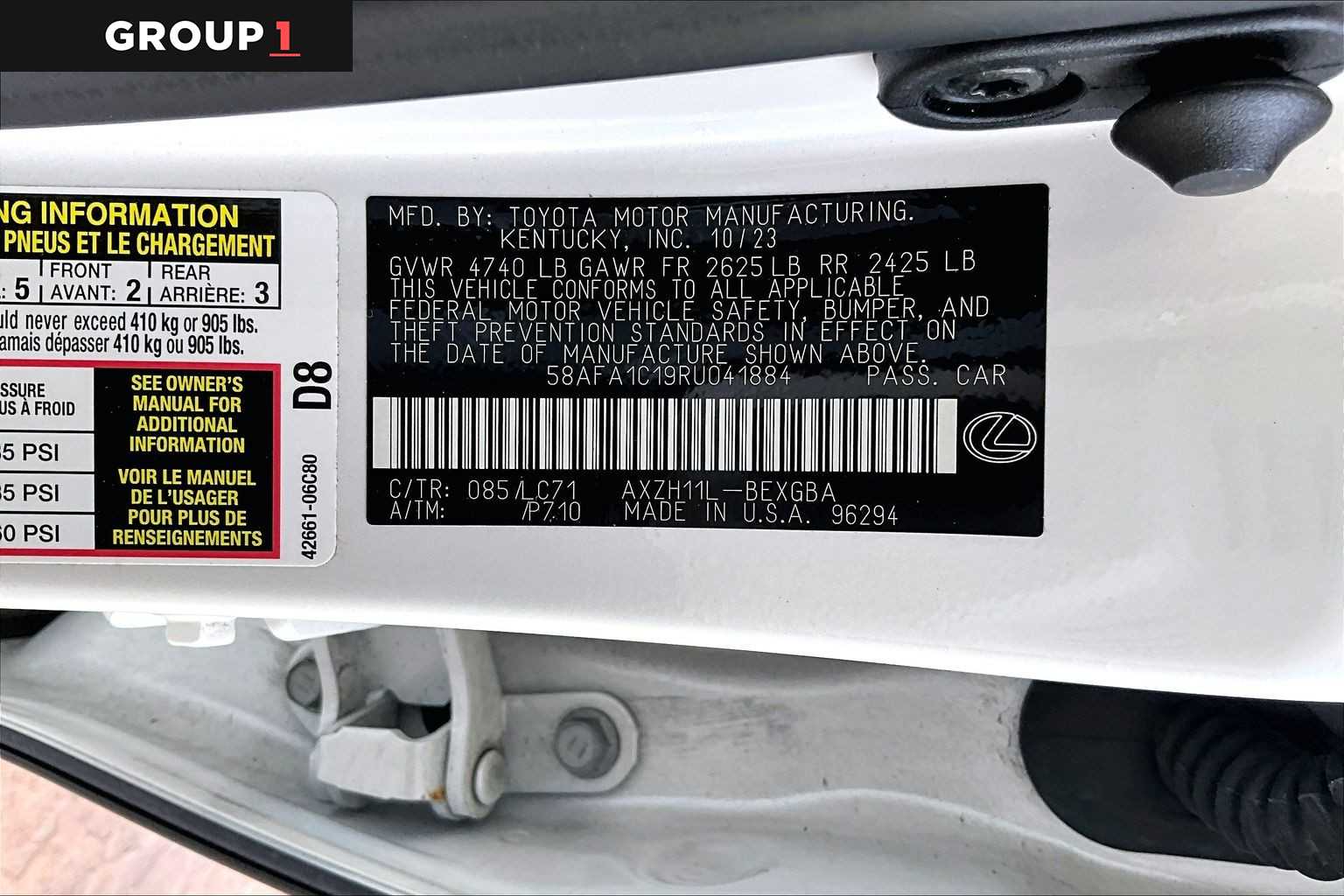 2024 Lexus ES 300h Ultra Luxury  Eminent White Pearl at Lexus Southwest Houston