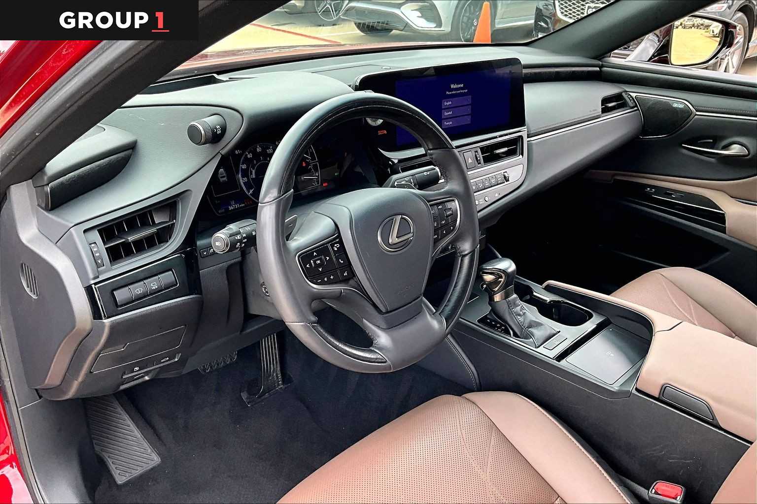 2023 Lexus ES 350 Ultra Luxury  Matador Red Mica at Lexus Southwest Houston