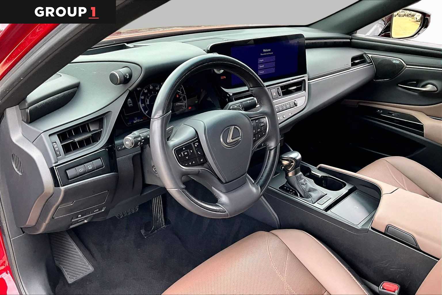 2023 Lexus ES 350 Ultra Luxury  Matador Red Mica at Lexus Southwest Houston