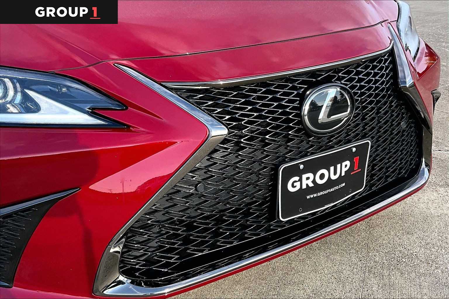 2022 Lexus ES F SPORT  Matador Red Mica at Lexus of Clear Lake