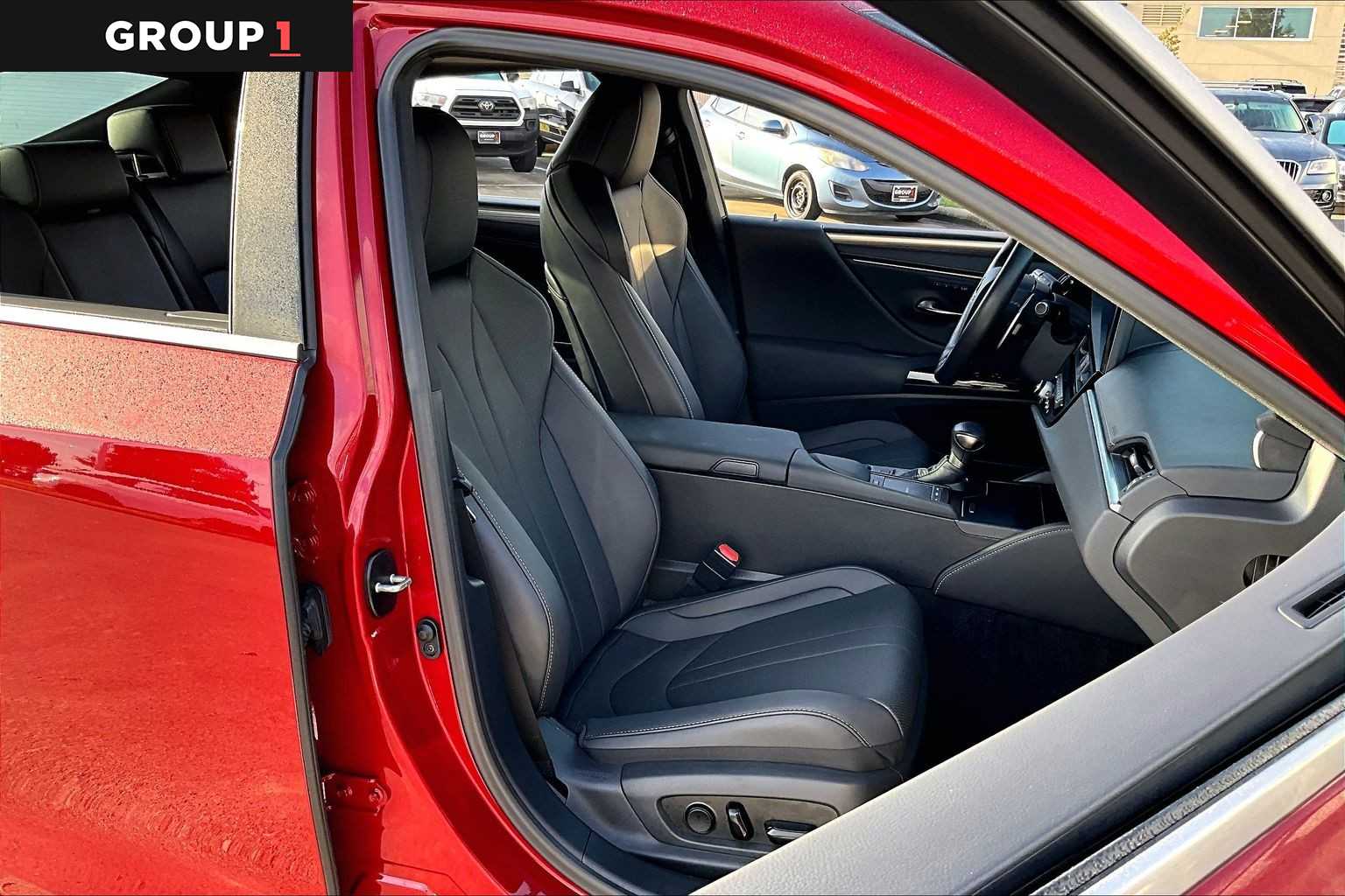 2022 Lexus ES F SPORT  Matador Red Mica at Lexus of Clear Lake