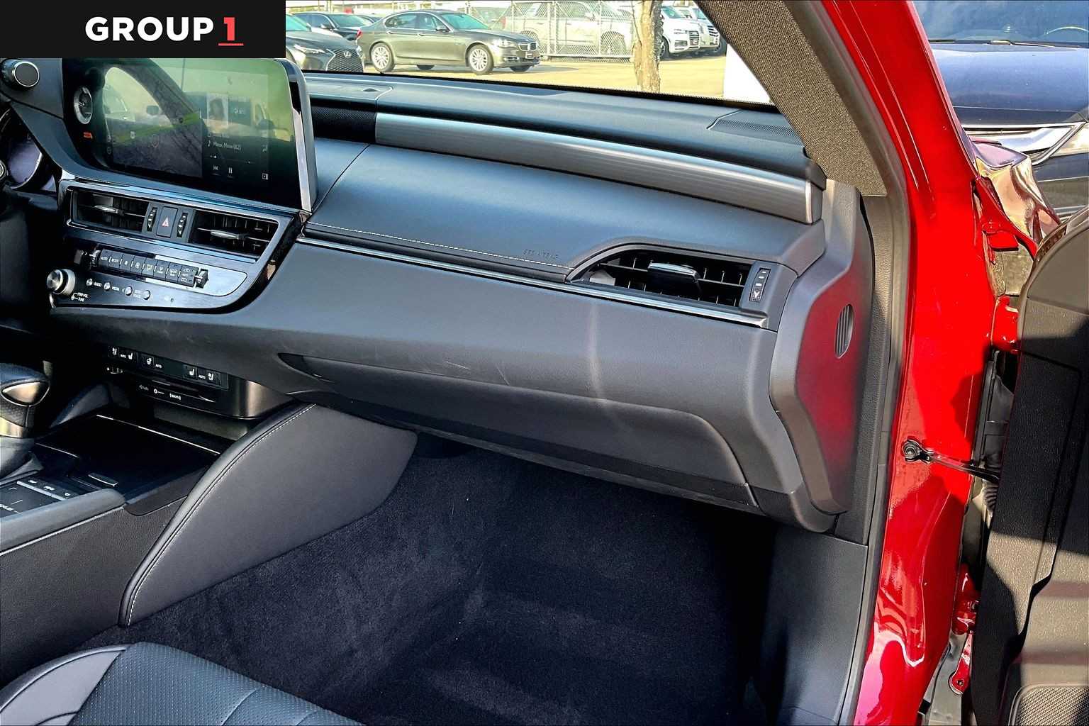 2022 Lexus ES F SPORT  Matador Red Mica at Lexus of Clear Lake