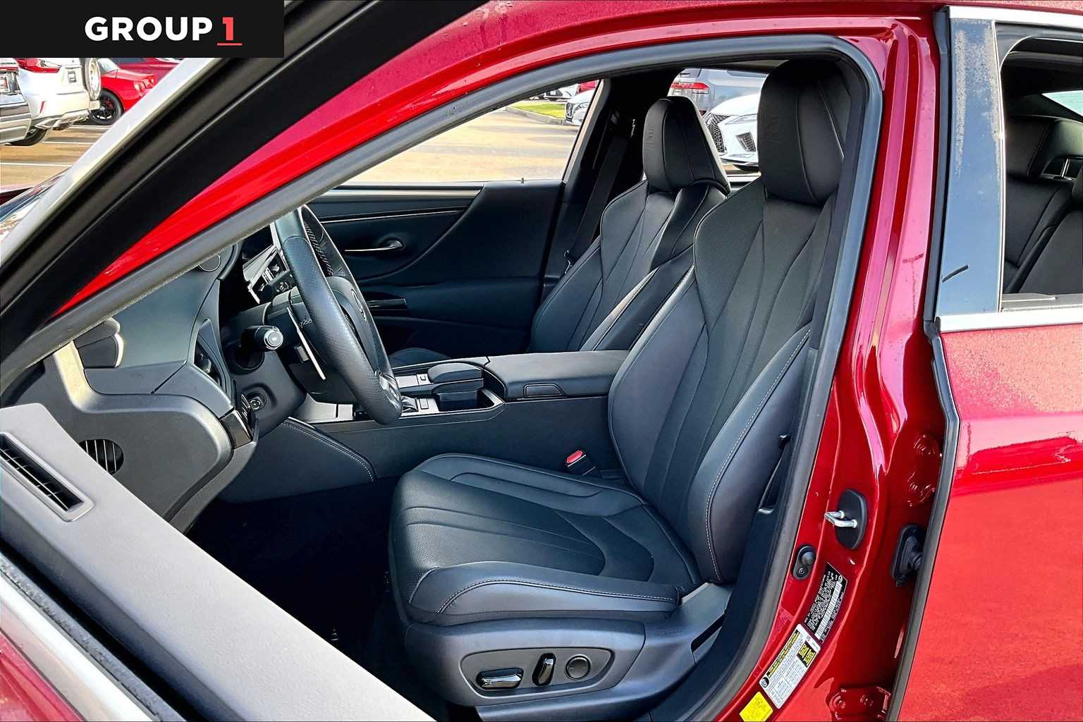 2022 Lexus ES F SPORT  Matador Red Mica at Lexus of Clear Lake