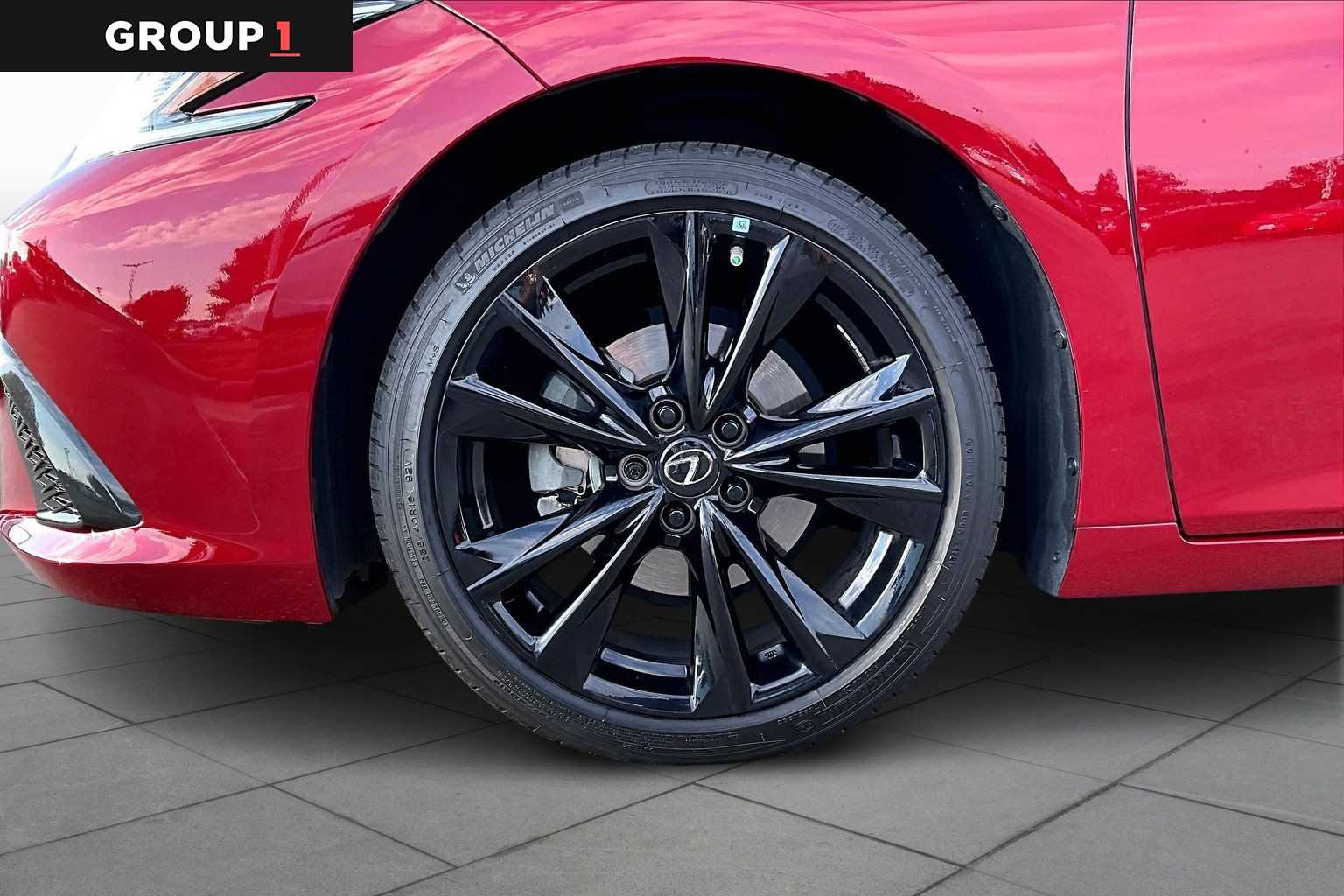 2022 Lexus ES F SPORT  Matador Red Mica at Lexus of Clear Lake