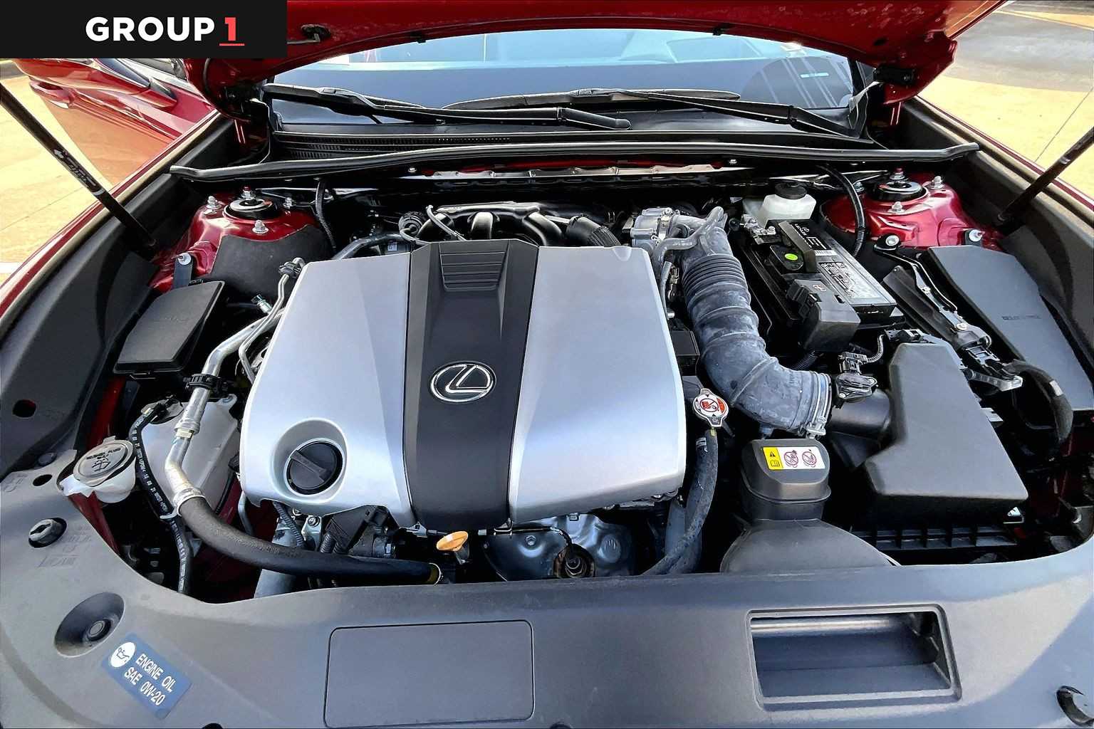 2022 Lexus ES F SPORT  Matador Red Mica at Lexus of Clear Lake