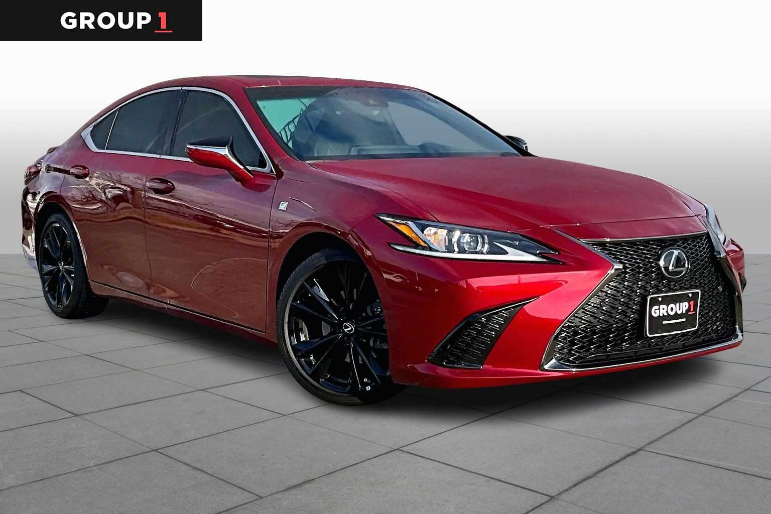 2022 Lexus ES F SPORT  Matador Red Mica at Lexus of Clear Lake