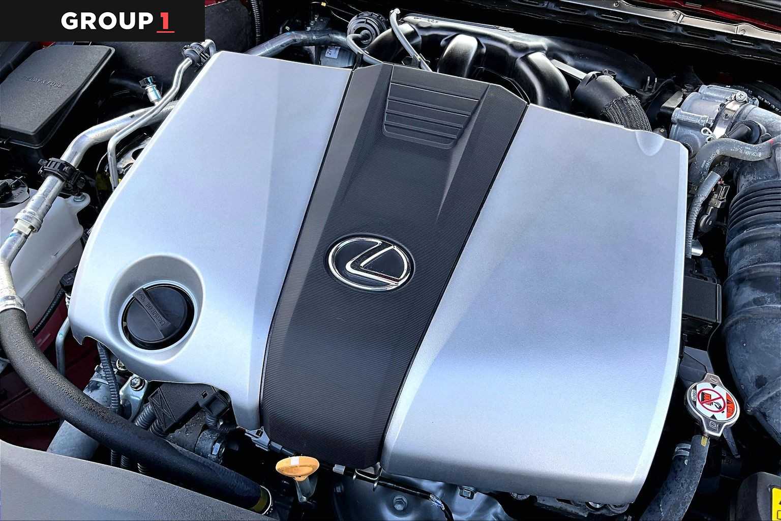 2022 Lexus ES F SPORT  Matador Red Mica at Lexus of Clear Lake