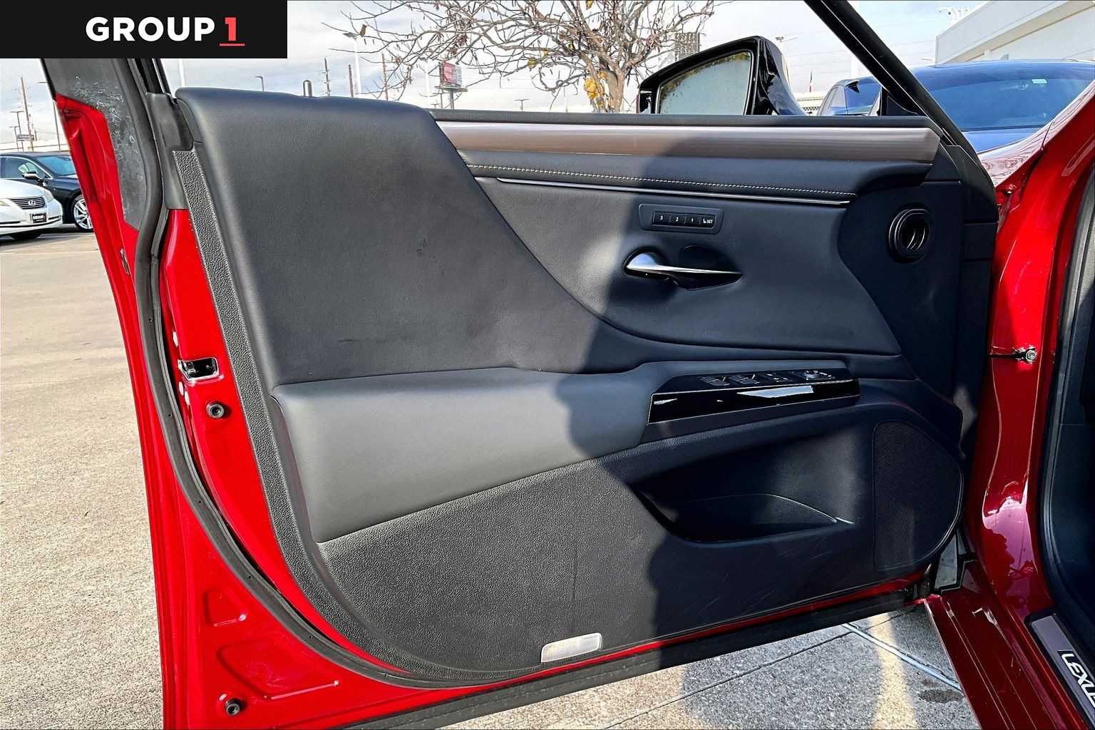 2022 Lexus ES F SPORT  Matador Red Mica at Lexus of Clear Lake