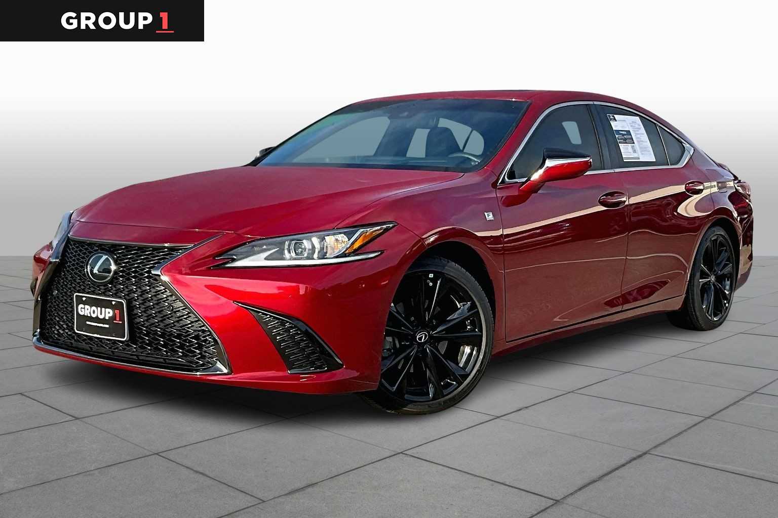 2022 Lexus ES F SPORT  Matador Red Mica at Lexus of Clear Lake