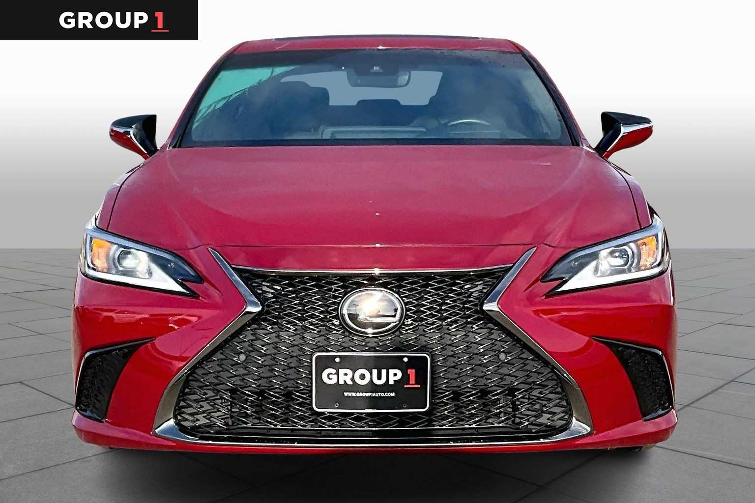 2022 Lexus ES F SPORT  Matador Red Mica at Lexus of Clear Lake