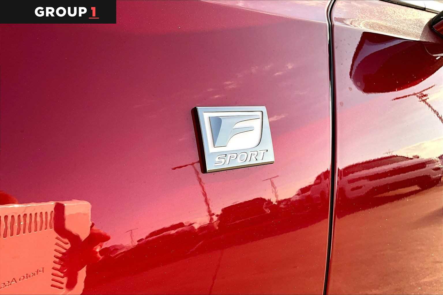 2022 Lexus ES F SPORT  Matador Red Mica at Lexus of Clear Lake