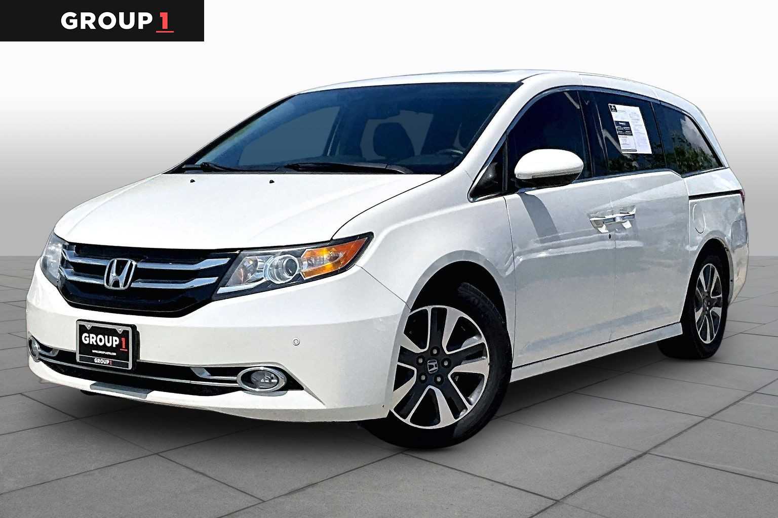 2016 Honda Odyssey Touring White Diamond Pearl at AutoNation Toyota Gulf Fwy