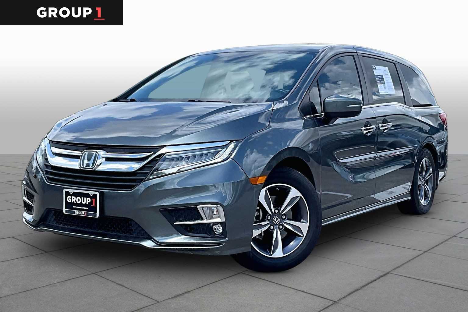2019 Honda Odyssey Touring Forest Mist Metallic at Beck & Masten Kia