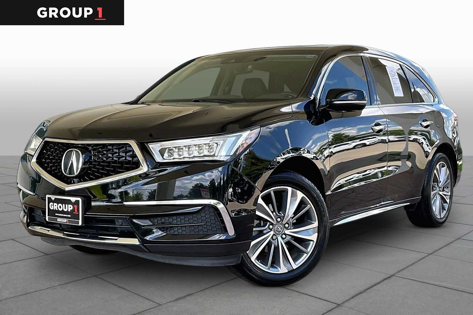 2017 Acura MDX w/Technology Pkg Crystal Black Pearl at Lone Star Chevrolet