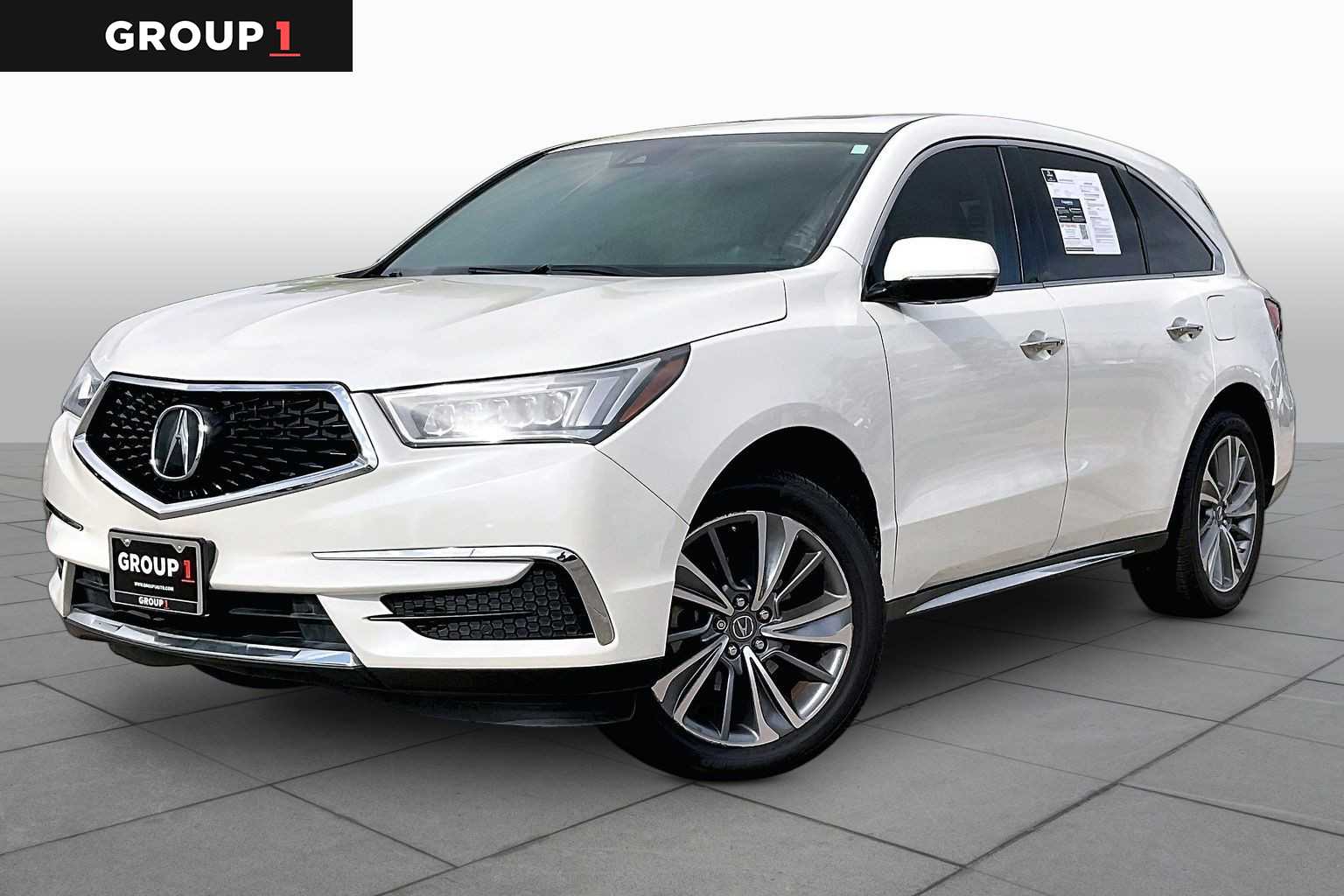 2017 Acura MDX w/Technology Pkg White Diamond Pearl at AutoNation USA Katy