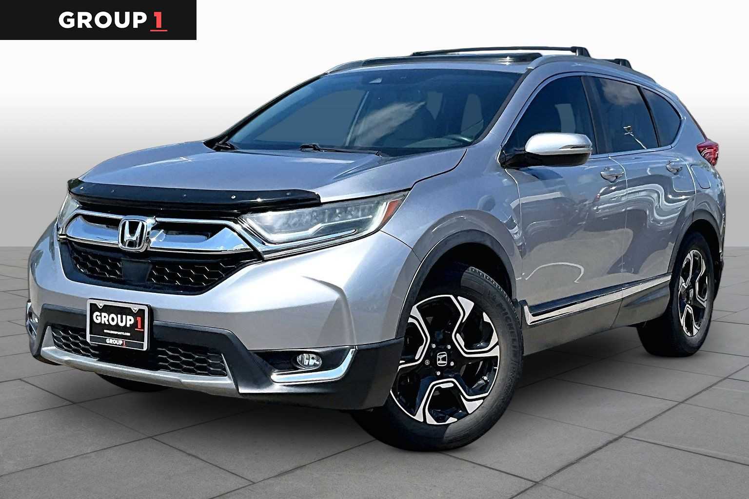 2017 Honda CR-V Touring Lunar Silver Metallic at Mac Haik CDJR North Houston