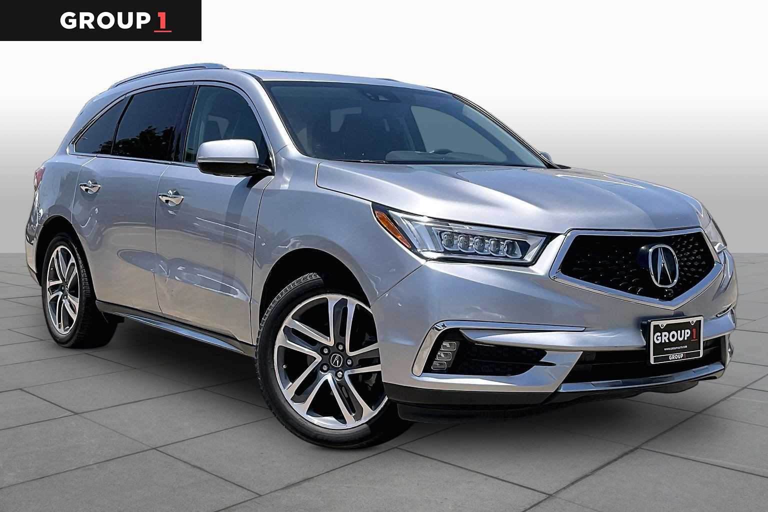 2018 Acura MDX w/Advance/Entertainment Pkg Lunar Silver Metallic at AutoNation USA Houston
