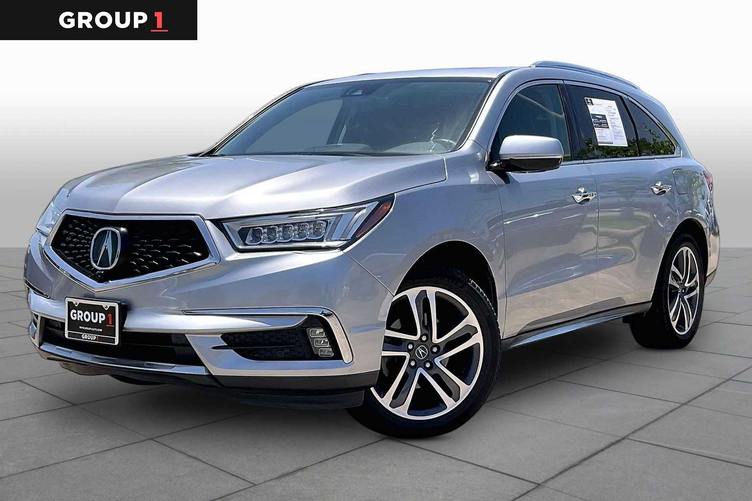 2018 Acura MDX w/Advance/Entertainment Pkg Lunar Silver Metallic at Group 1 Toyota Southwest