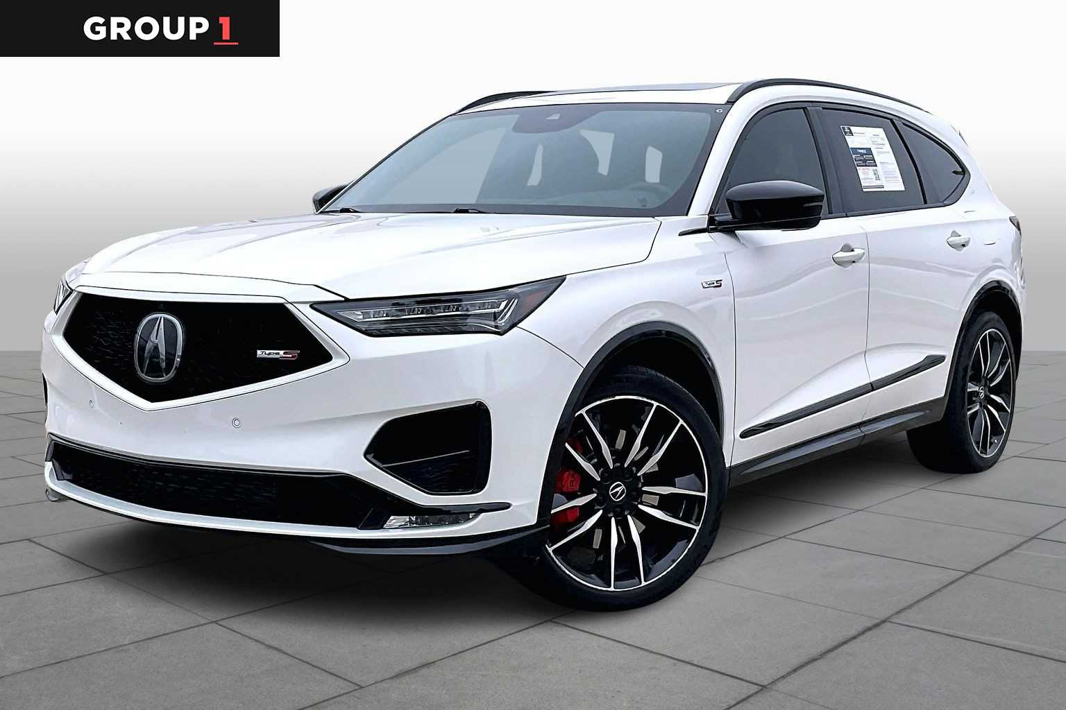 2023 Acura MDX Type S w/Advance Package Platinum White Pearl at Sterling McCall Acura