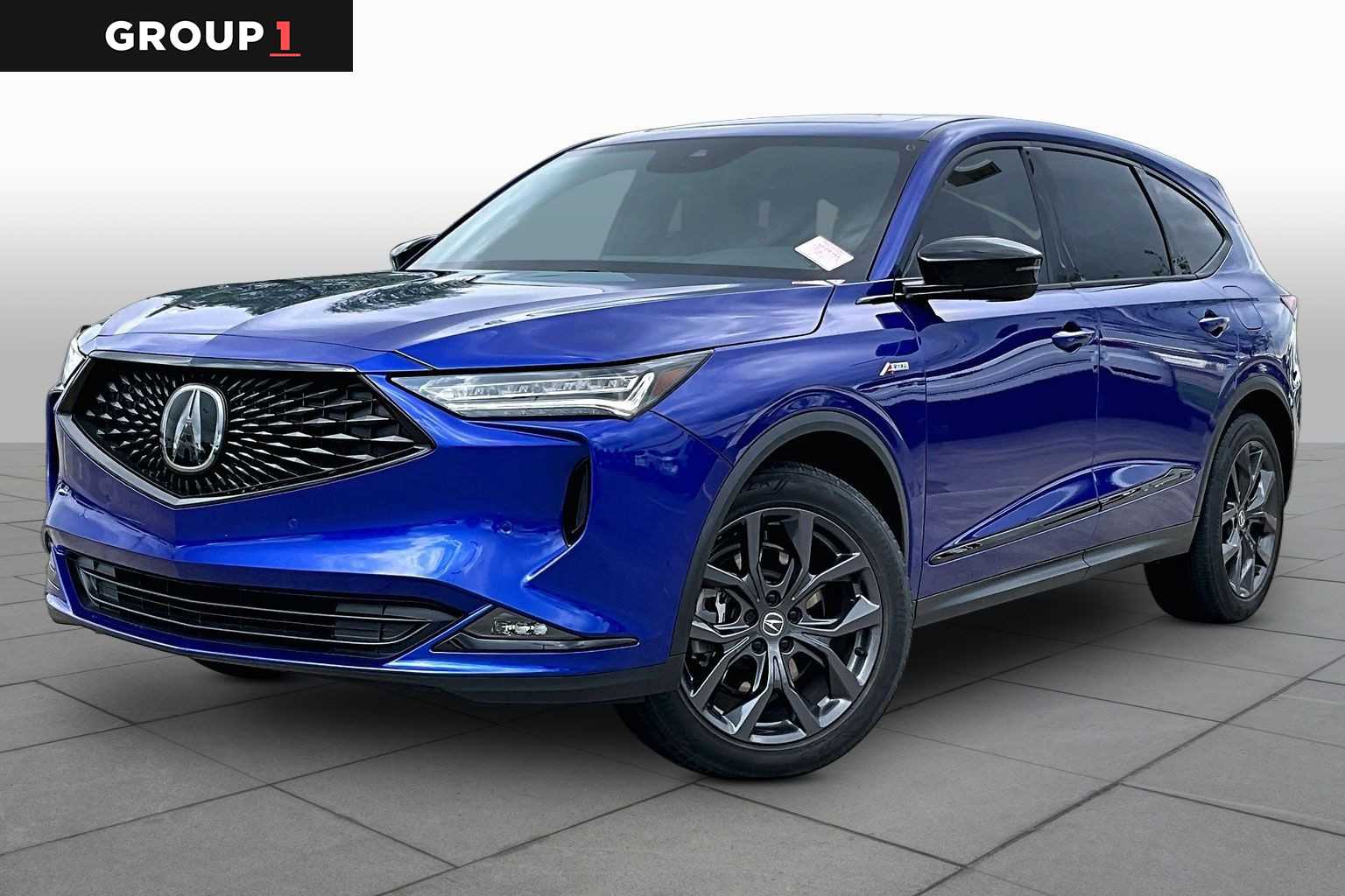 2024 Acura MDX w/A-Spec Package Apex Blue Pearl at AutoNation Chrysler Jeep Dodge Ram Spring