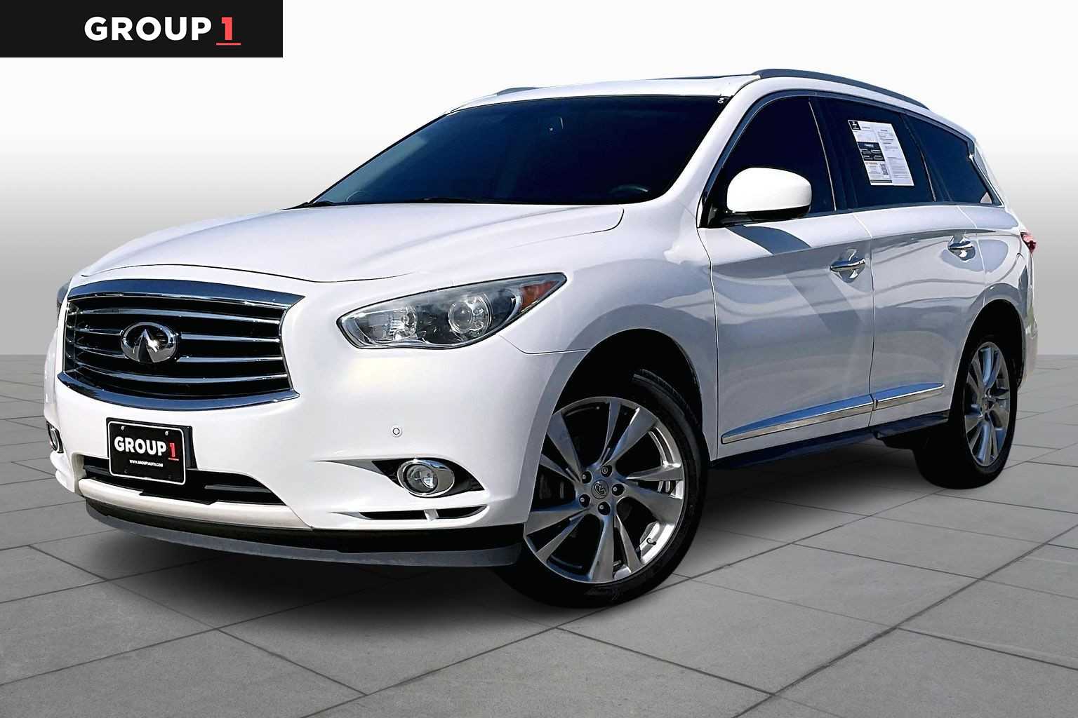2013 INFINITI JX35  Moonlight White at Lexus Southwest Houston