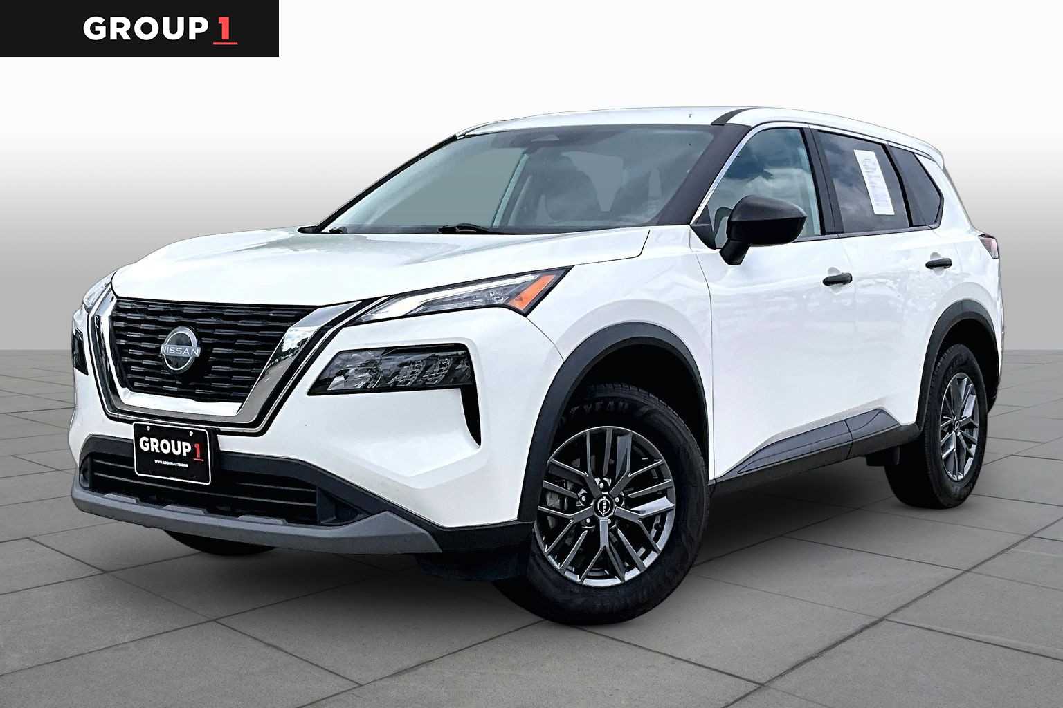2023 Nissan Rogue S Glacier White at Lone Star Chevrolet