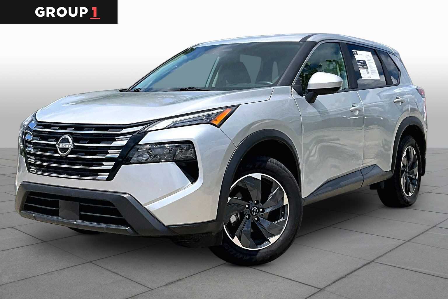 2025 Nissan Rogue SV Brilliant Silver Metallic at Sterling McCall Nissan