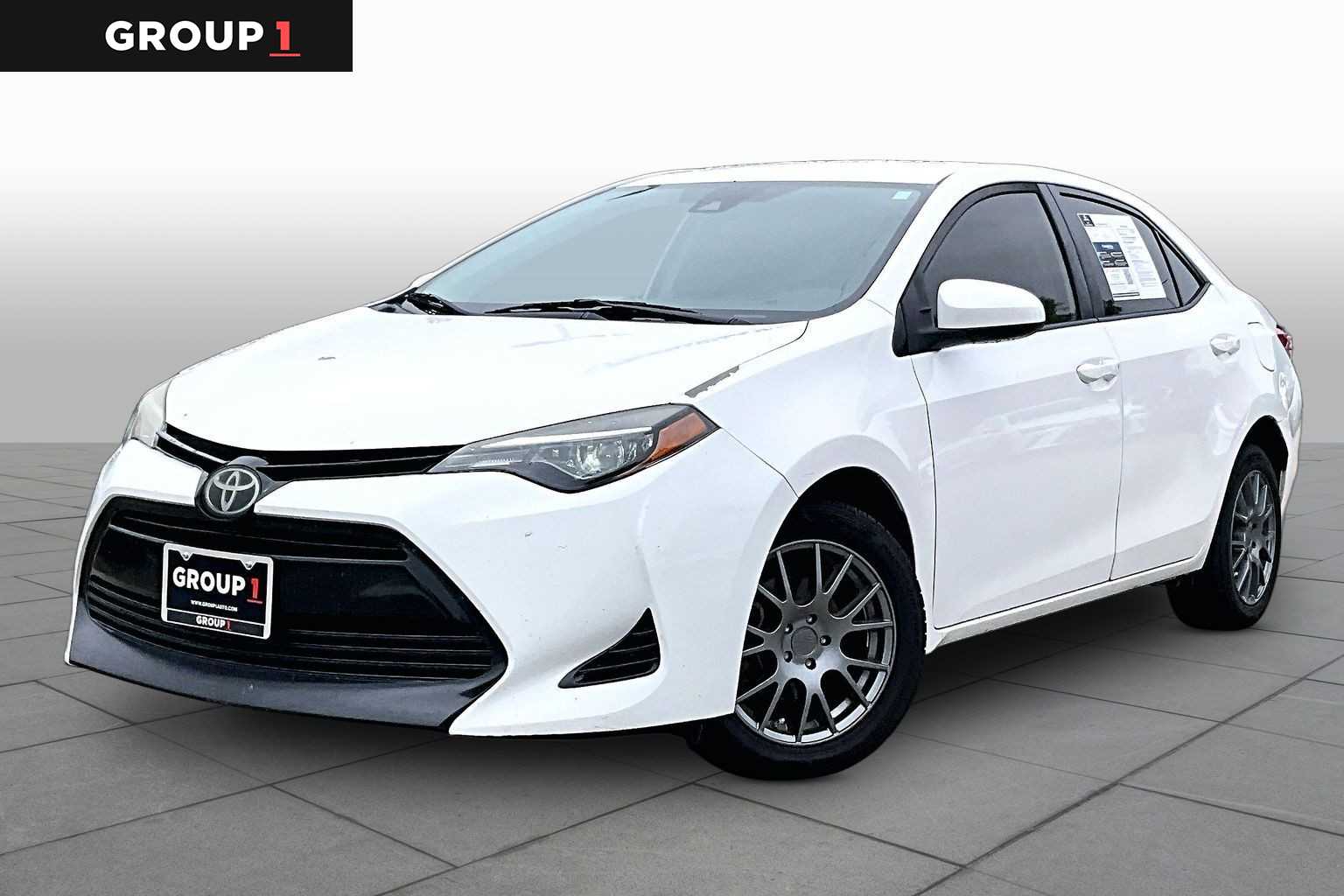 2018 Toyota Corolla LE Super White at AutoNation USA Katy