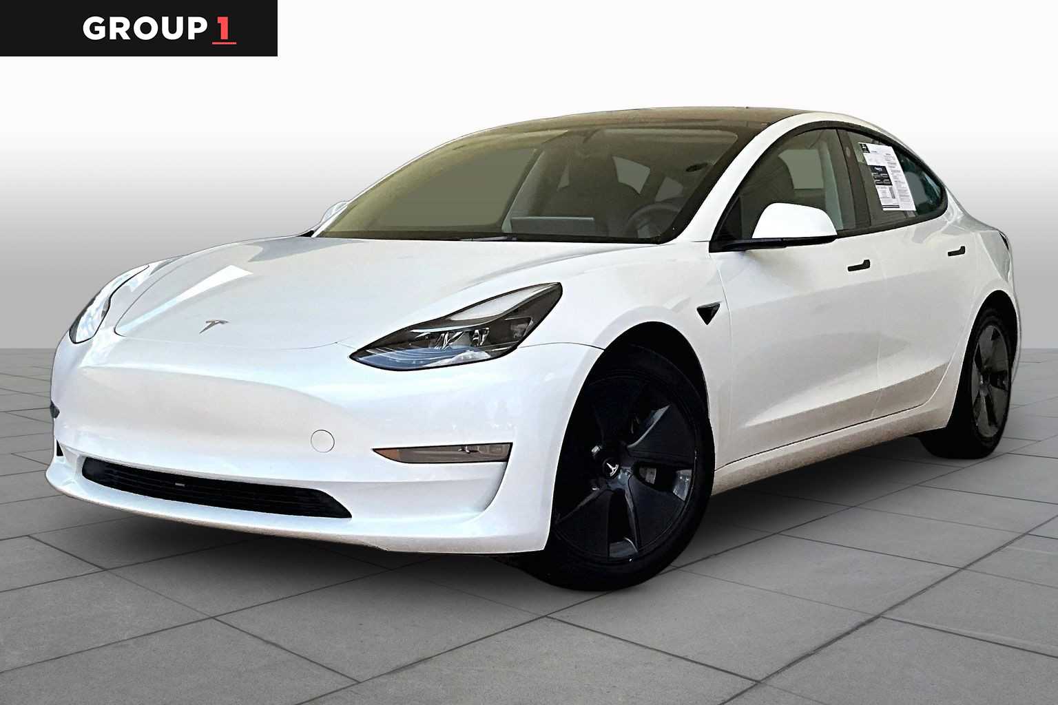 2023 Tesla Model 3  Pearl White Multi-Coat at AutoNation USA Katy