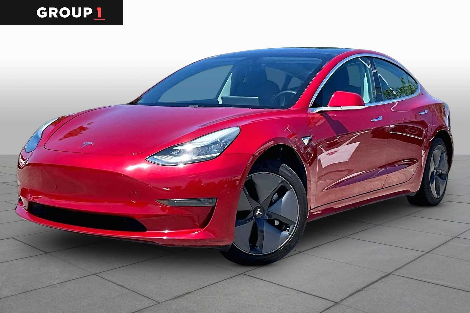 2020 Tesla Model 3 Standard Range Plus Red Multi-Coat at Beck & Masten Kia