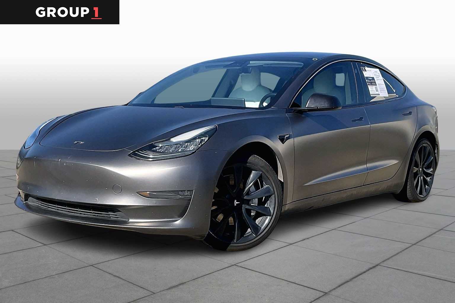 2019 Tesla Model 3 Long Range Solid Black at AutoNation Ford Gulf Fwy