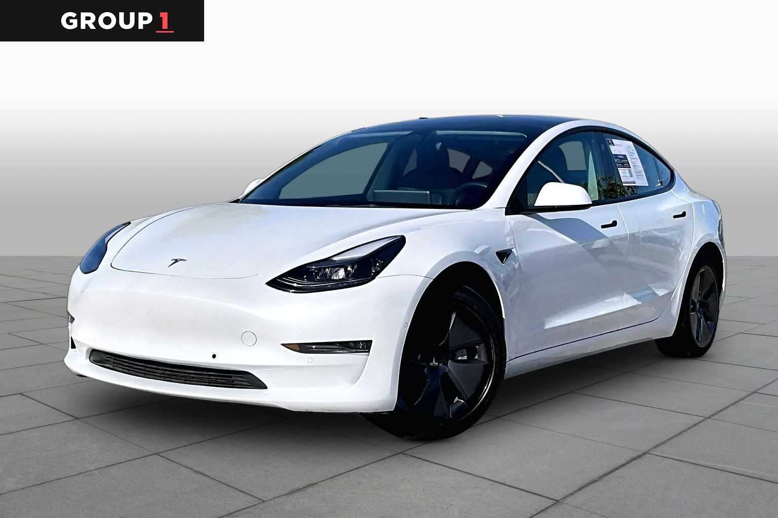 2022 Tesla Model 3 Long Range Pearl White Multi-Coat at Lexus Southwest Houston