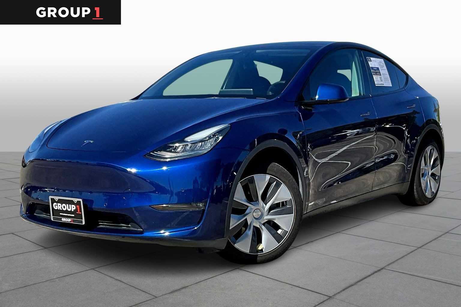 2021 Tesla Model Y Long Range Deep Blue Metallic at AutoNation USA Houston