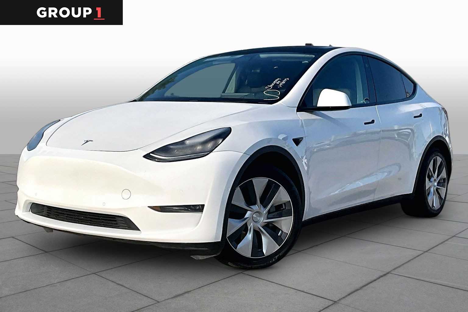 2021 Tesla Model Y Long Range Pearl White Multi-Coat at Auto Boutique Texas